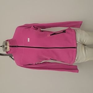 Helly Hansen pink fleece midlayer jacket